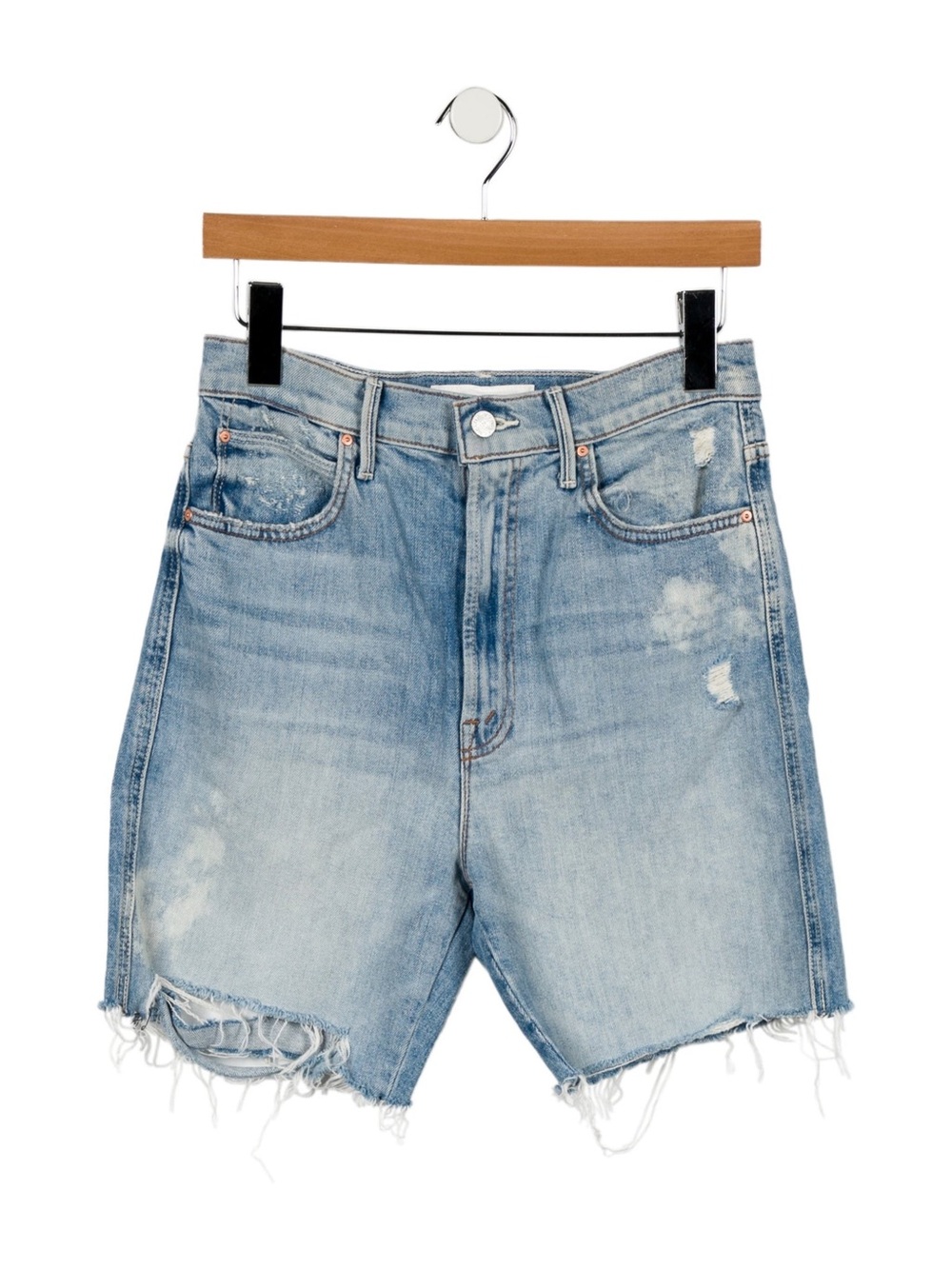 MOTHER High Waisted Smoking Short Fray Shorts Size 26